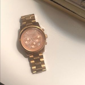 Rose gold Michael Kors watch